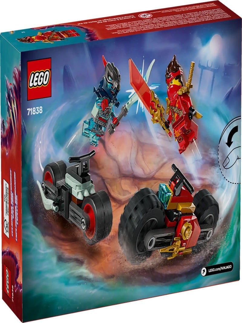 LEGO NINJAGO 71838 — Kai : Course de motos, 79 pièces, 2 minifigurines Multicolore - Kiabi