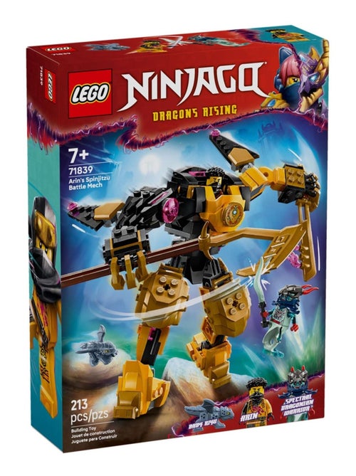 LEGO NINJAGO 71839 — Robot de Spinjitzu d'Arin, 213 pièces - Kiabi