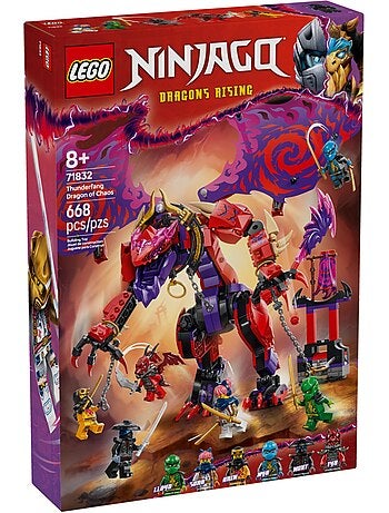 LEGO NINJAGO Croc-de-tonnerre : Dragon du Chaos 71832 pour Enfants