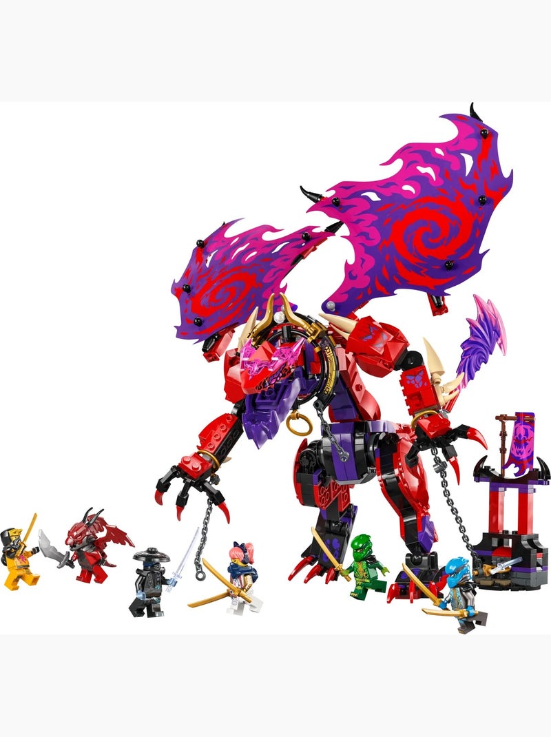 LEGO NINJAGO Croc-de-tonnerre : Dragon du Chaos 71832 pour Enfants Multicolore - Kiabi