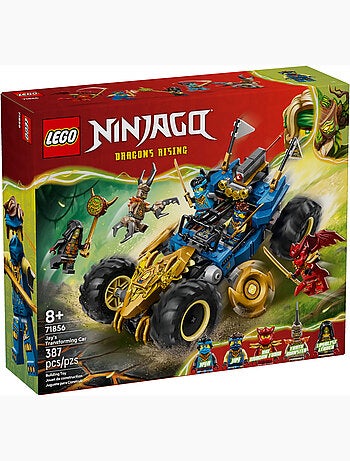 LEGO NINJAGO Voiture transformable de Jay 71856, 2-en-1 avec 5 minifigurines
