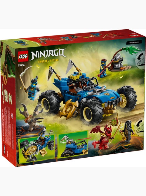 LEGO NINJAGO Voiture transformable de Jay 71856, 2-en-1 avec 5 minifigurines - Kiabi