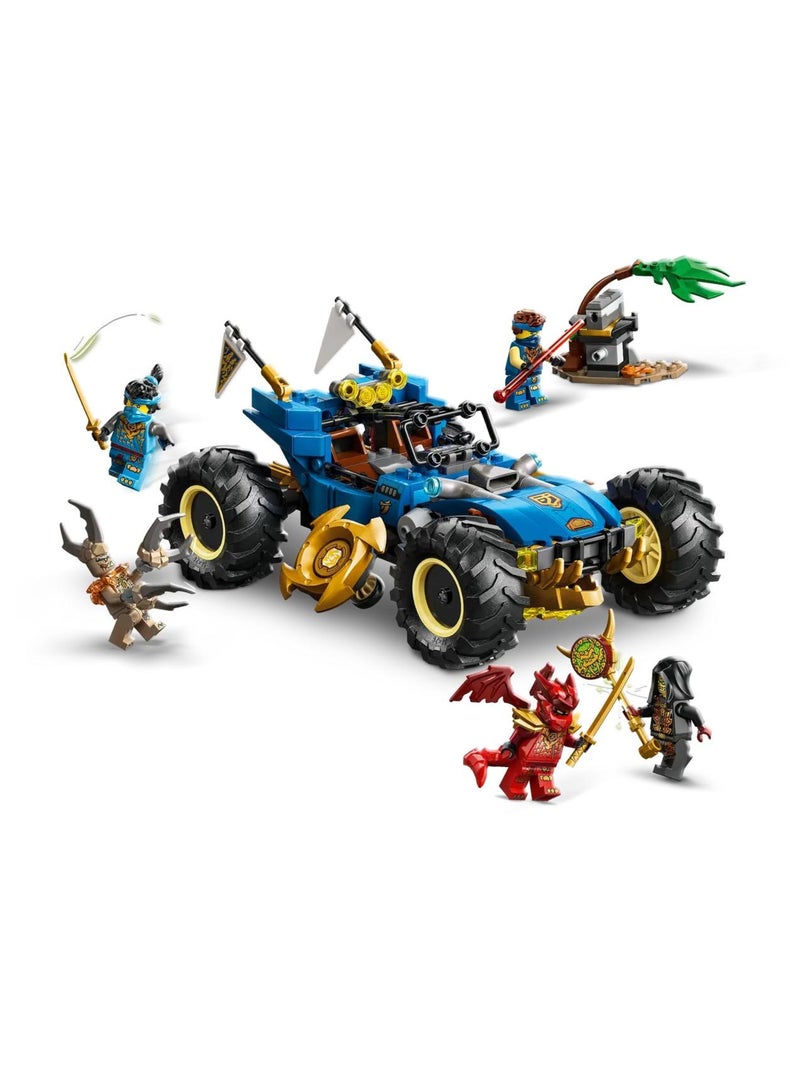LEGO NINJAGO Voiture transformable de Jay 71856, 2-en-1 avec 5 minifigurines Rouge - Kiabi