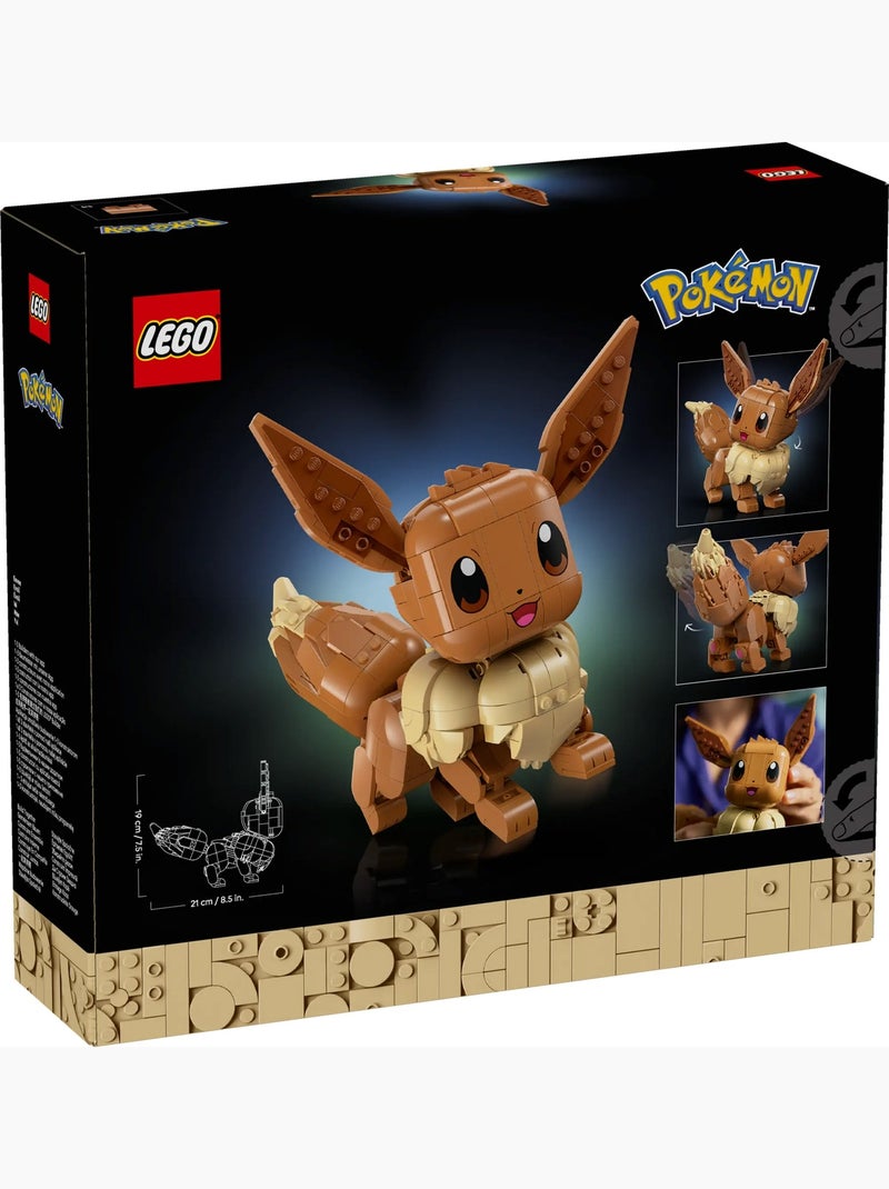 LEGO Pokémon Évoli 72151 - Figurine articulée 587 pièces Rouge - Kiabi