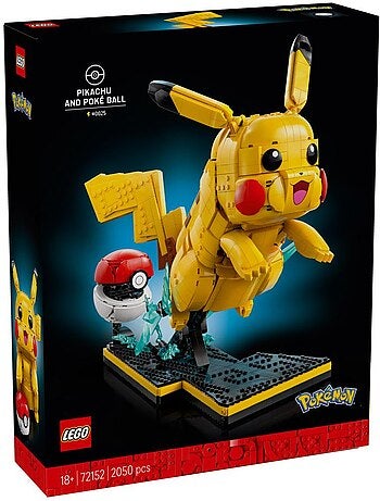 LEGO Pokémon Pikachu et Poké Ball 72152