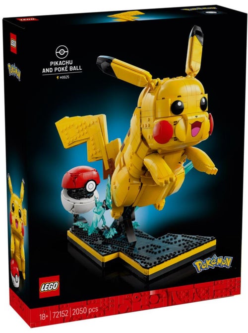LEGO Pokémon Pikachu et Poké Ball 72152 - Kiabi