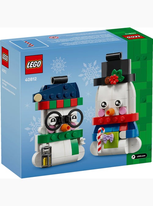 LEGO Saisonnier Les bonshommes de neige décoratifs 40812 - Kiabi