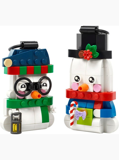 LEGO Saisonnier Les bonshommes de neige décoratifs 40812 - Kiabi
