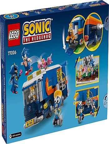LEGO Sonic The Hedgehog - Camion de Contrôle de l'Équipe Sonic - 77006