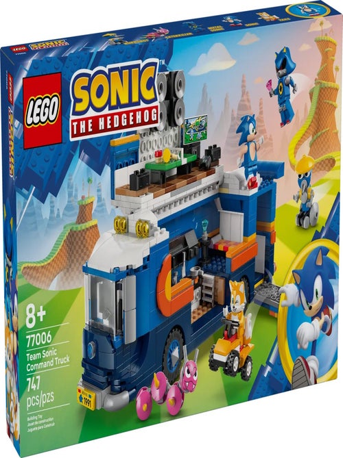 LEGO Sonic The Hedgehog - Camion de Contrôle de l'Équipe Sonic - 77006 - Kiabi