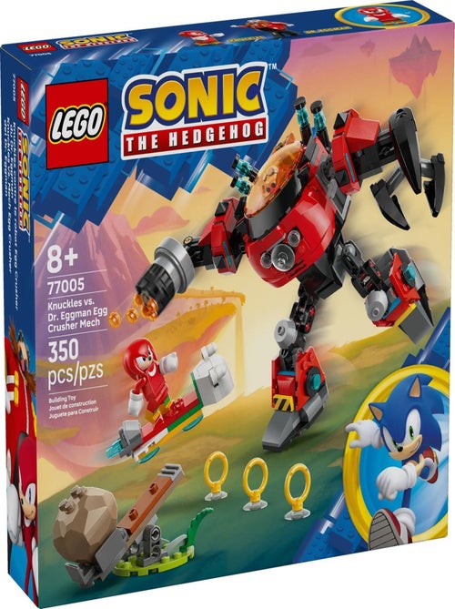 LEGO Sonic The Hedgehog 77005 - Knuckles contre l'Egg Crusher de Dr. Eggman. - Kiabi