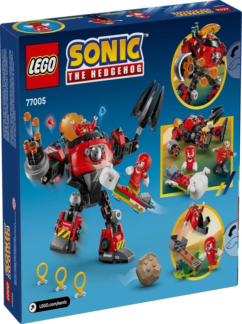 LEGO Sonic The Hedgehog 77005 - Knuckles contre l'Egg Crusher de Dr. Eggman. Rouge - Kiabi
