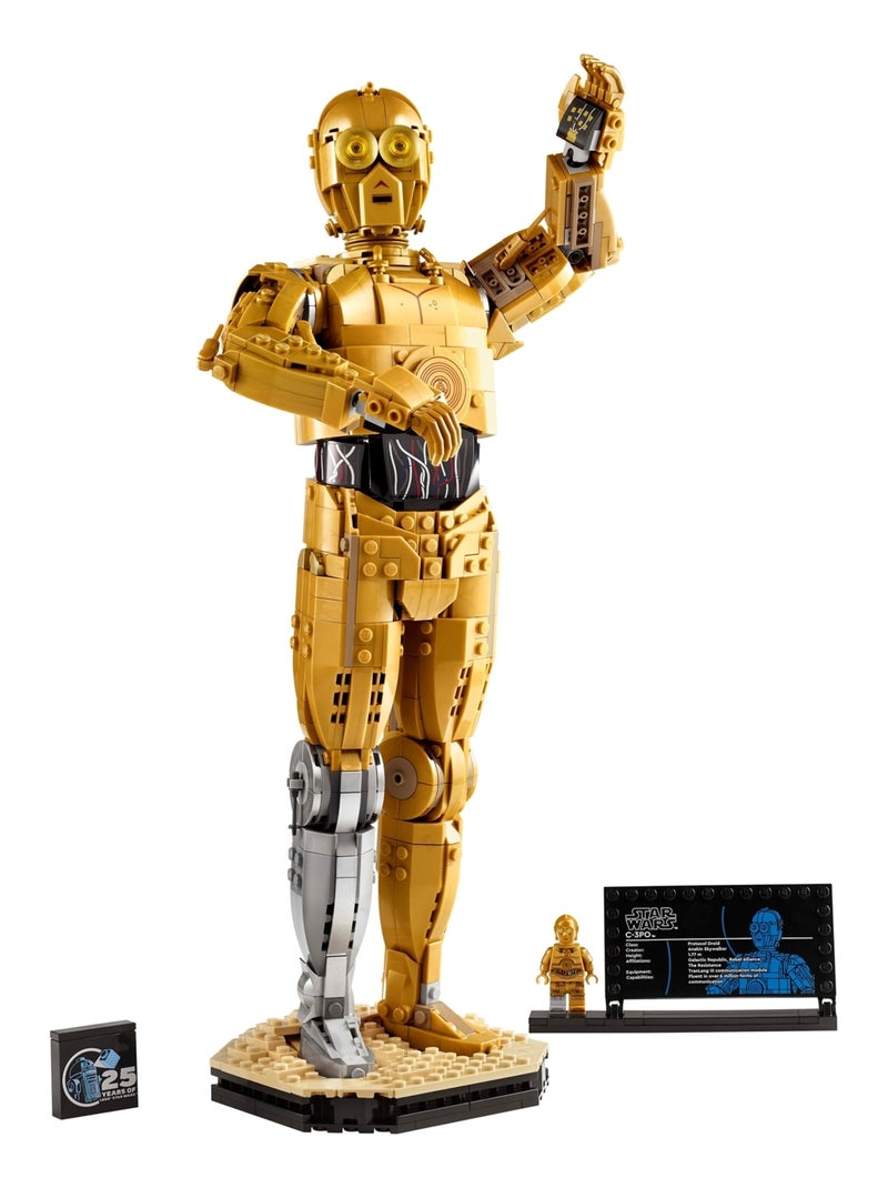 LEGO Star Wars - C-3PO Figurine de droïde à construire - 75398 Multicolore - Kiabi