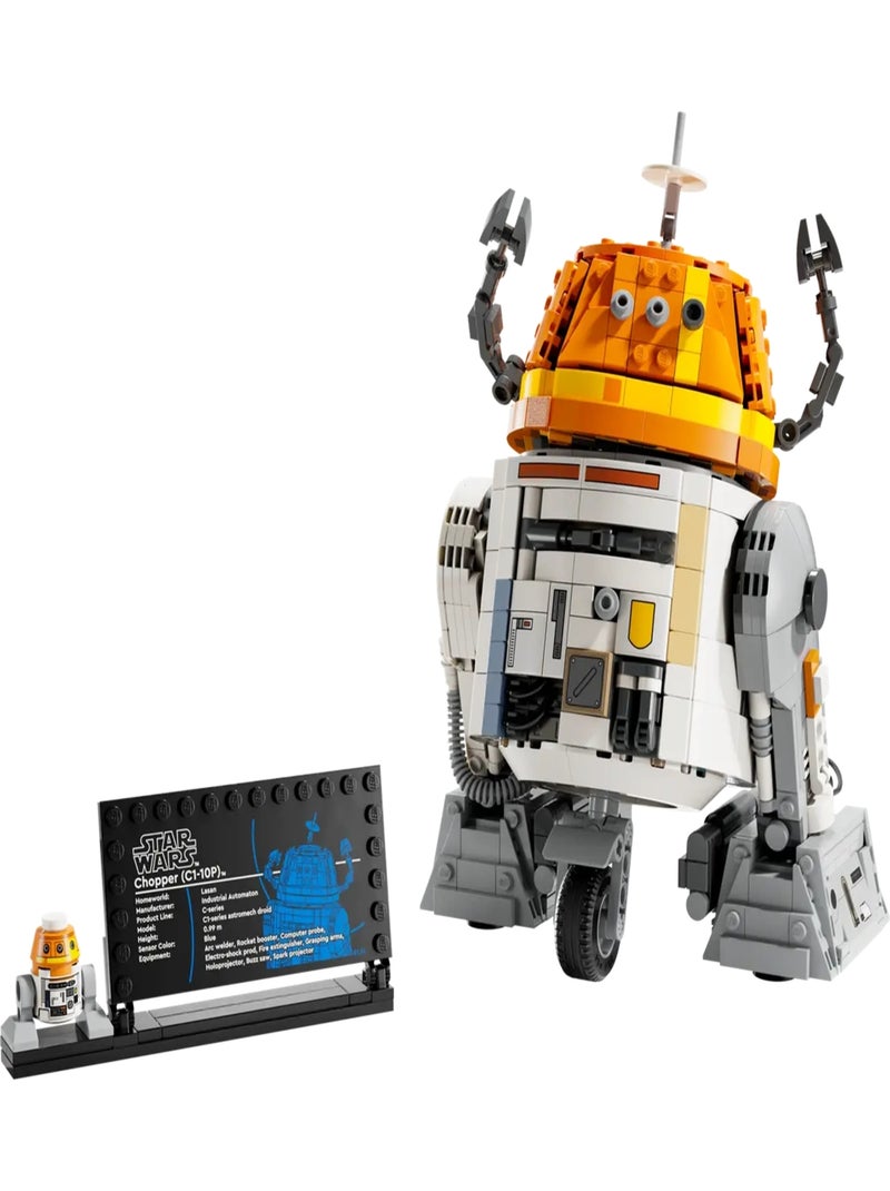 LEGO Star Wars - Le droïde astromécano Chopper (C1-10P) - 75416 Multicolore - Kiabi