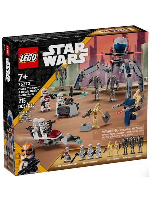 LEGO Star Wars - Pack de combat des Clone Troopers et Droïdes de combat - 75372 - Kiabi