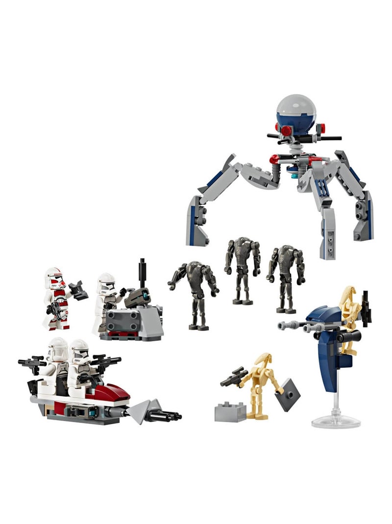 LEGO Star Wars - Pack de combat des Clone Troopers et Droïdes de combat - 75372 Multicolore - Kiabi
