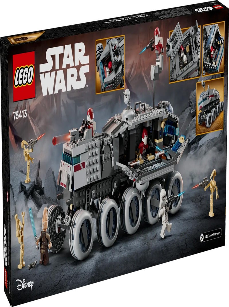 LEGO Star Wars Juggernaut de la République 75413 - Véhicule à Construire pour Enfants Rouge - Kiabi