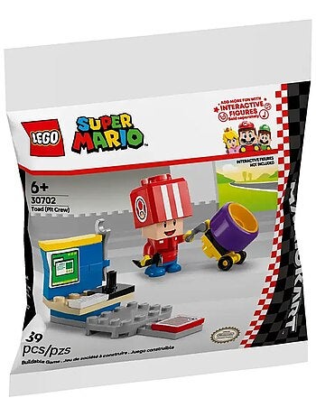 LEGO Super Mario - Ensemble Mario Kart avec Toad en Stand - 30702