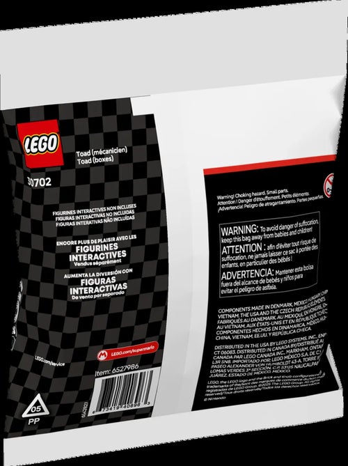 LEGO Super Mario - Ensemble Mario Kart avec Toad en Stand - 30702 - Kiabi