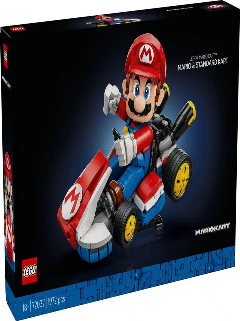 LEGO Super Mario - Modèle Mario Kart avec Figurine et Kart Standard (72037) Bleu - Kiabi
