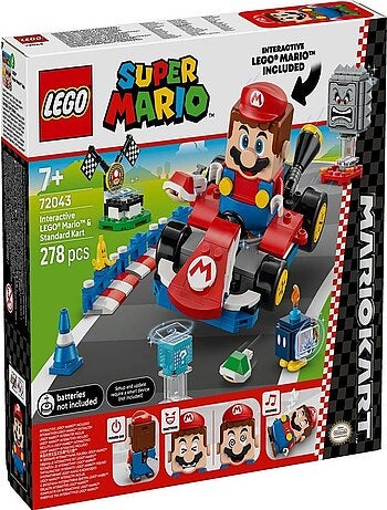 LEGO Super Mario - Set Mario Kart avec Mario Interactif - 72043