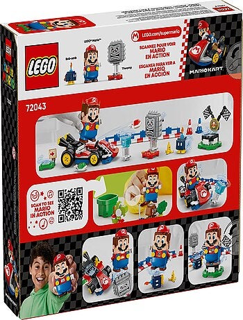 LEGO Super Mario - Set Mario Kart avec Mario Interactif - 72043