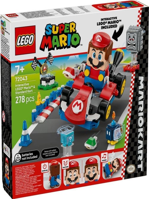 LEGO Super Mario - Set Mario Kart avec Mario Interactif - 72043 - Kiabi