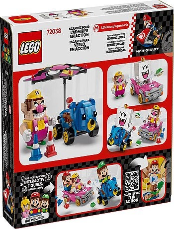 LEGO Super Mario : Set Mario Kart avec Wario et Roi Boo - 72038