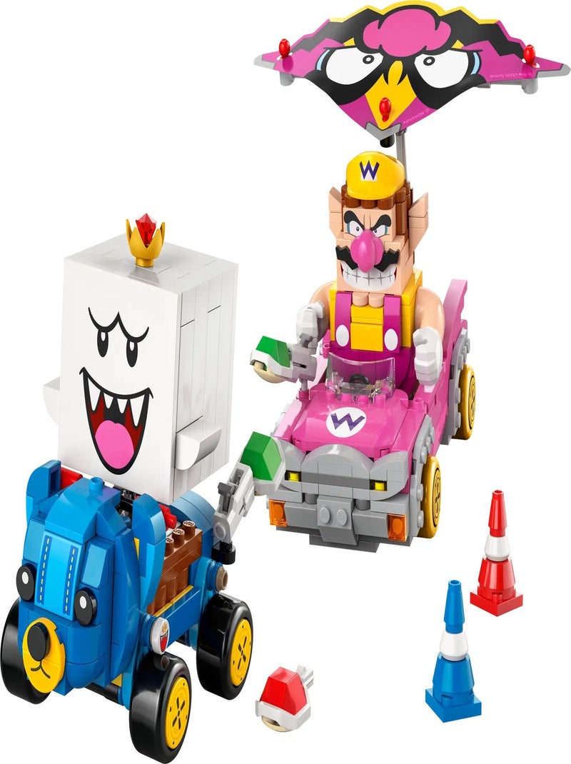 LEGO Super Mario : Set Mario Kart avec Wario et Roi Boo - 72038 Rouge - Kiabi