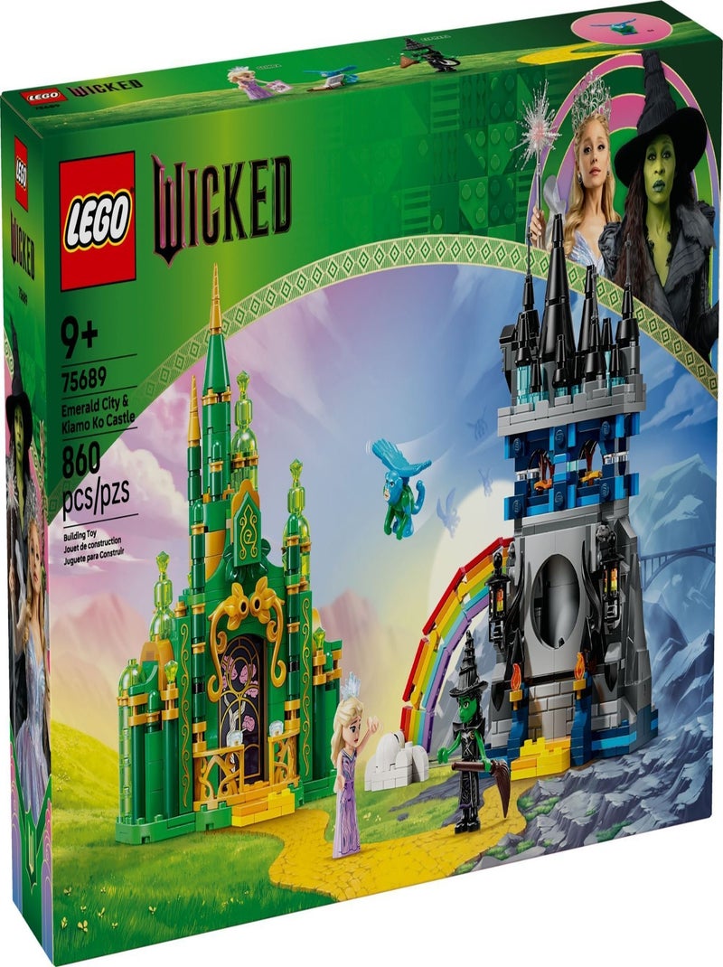 LEGO Wicked 75689 — Emerald City et château de Kiamo Ko, 860 pièces. Rouge - Kiabi