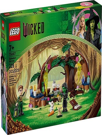 LEGO Wicked Le repaire d'Elphaba 75687, 228 pièces, dès 8 ans.