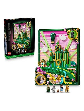 LEGO Wicked – Tableau d'Emerald City (75685), décor 1 518 pièces.