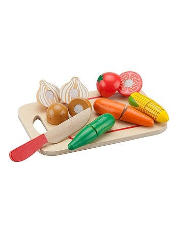 Légumes en bois à découper