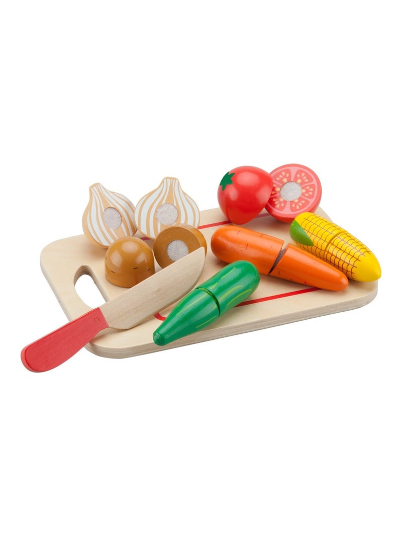 Légumes en bois à découper Beige - Kiabi