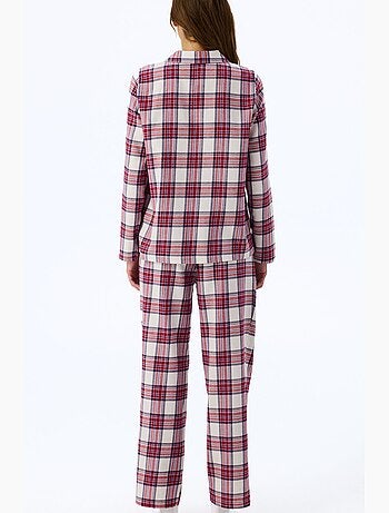 Leila pyjama à carreaux, chemise et pantalon manches longues penti
