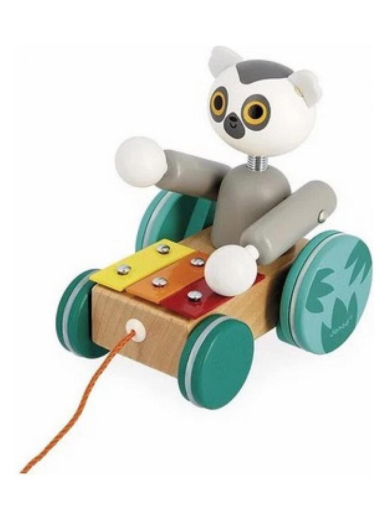 Lémurien xylophone à tirer en bois Tropik N/A - Kiabi