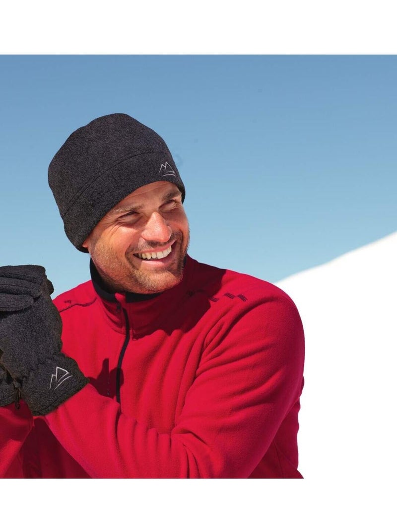 L’Ensemble Bonnet et Gants Polaire  - ATLAS FOR MEN Gris - Kiabi