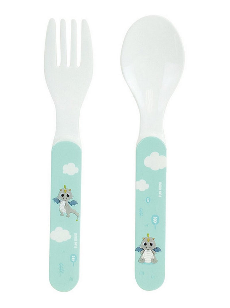 Leon Le Dragon Ensemble Couverts (Fourchette, Cuillere) Multicolore - Kiabi