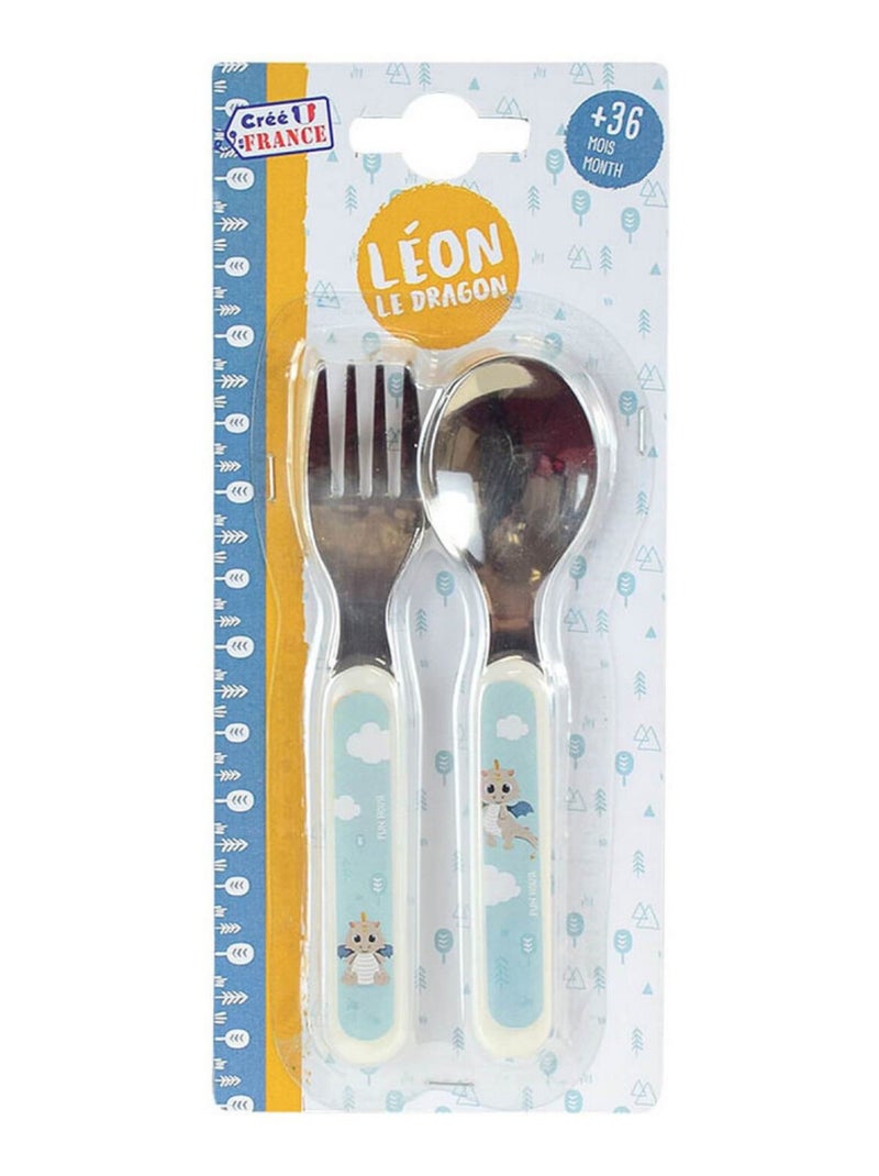 Leon Le Dragon Lot Vaisselle En Plastique Réutilisable Multicolore - Kiabi