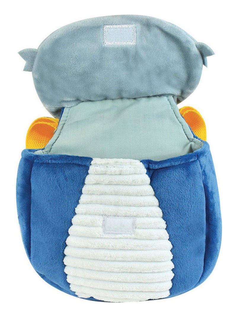 Léon le Dragon sac à dos en Peluche  3D - Hauteur 23 cm Bleu - Kiabi