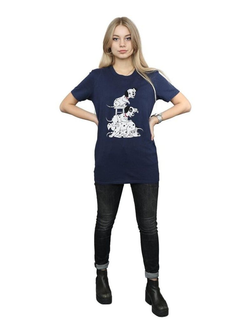 Les 101 Dalmatiens - T-shirt Bleu marine - Kiabi