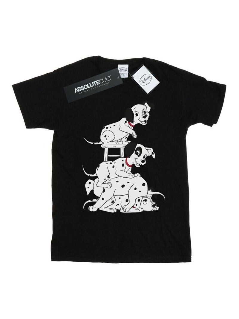 Les 101 Dalmatiens - T-shirt Noir - Kiabi