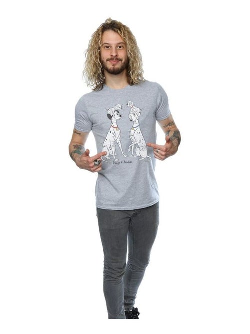Les 101 Dalmatiens - T-shirt PONGO AND PERDITA (Perdita, Pongo) - Kiabi