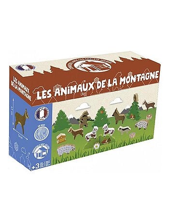 Les animaux de la montagne en bois