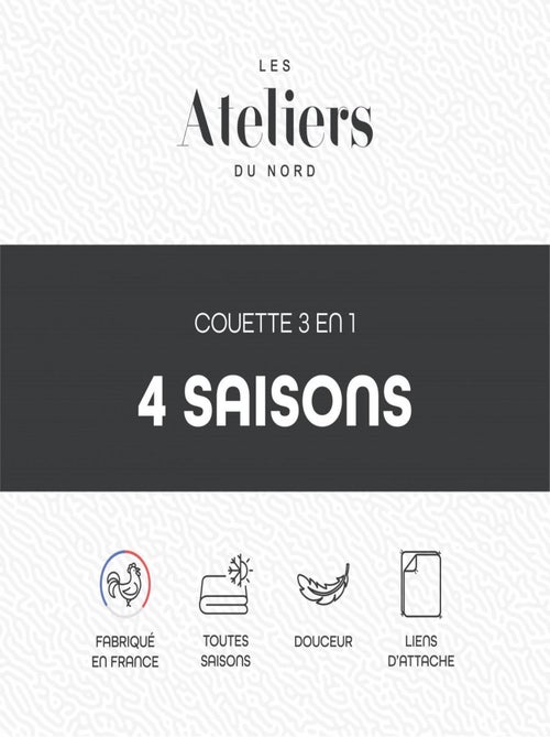 Les Ateliers du Nord - Couette 4 saisons 3en1 - Kiabi