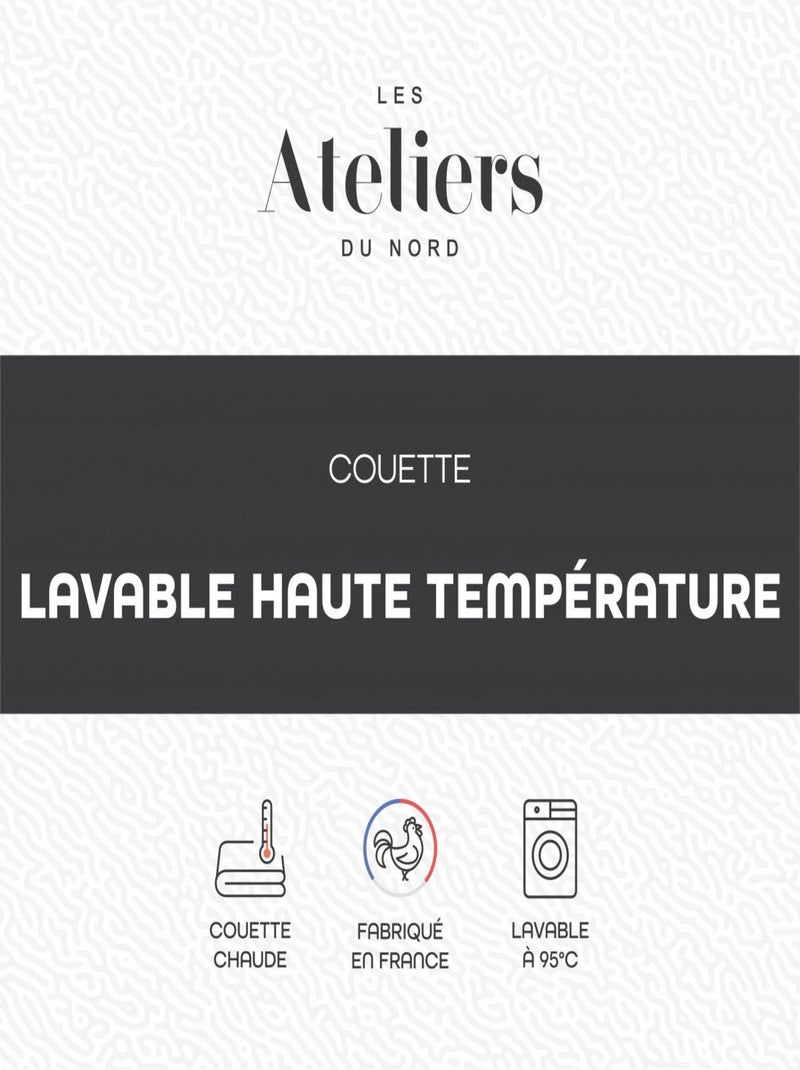 Les Ateliers du Nord - Couette Chaude Lavage Haute Température Blanc - Kiabi