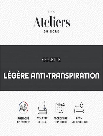 Les Ateliers du Nord - Couette Légère et Anti-transpiration