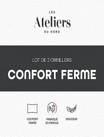 Les Ateliers du Nord - Lot de 2 Oreillers Ferme 60x60cm