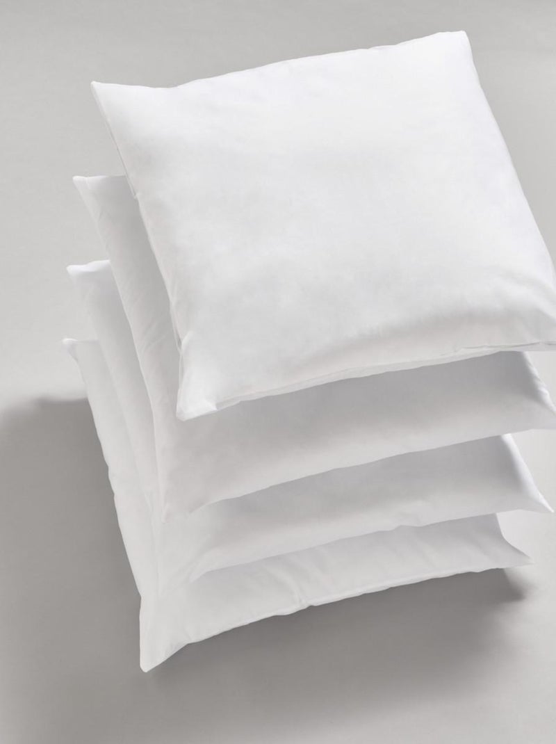Les Ateliers du Nord - Lot de 4 oreillers moelleux Anti-acariens 60x60cm Blanc - Kiabi