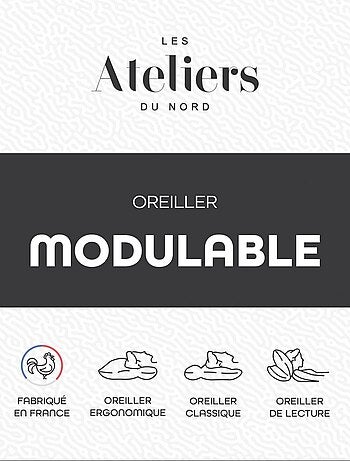 Les Ateliers du Nord - Oreiller modulable 65x65cm